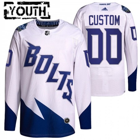 Kinder Eishockey Tampa Bay Lightning Trikot Custom Adidas 2022 Stadium Series Authentic